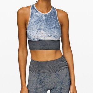 Lululemon Ebb To Train Bra - White/Black/Luna Wash